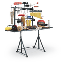 LP Drum & Percussion Accessories LP Two-Tiered Percussion Table 22"W x 19"D  Includes 6 Mounting Rods, 3 Triangle Hooks, and Gig Bag LP760A Buy on Feesheh