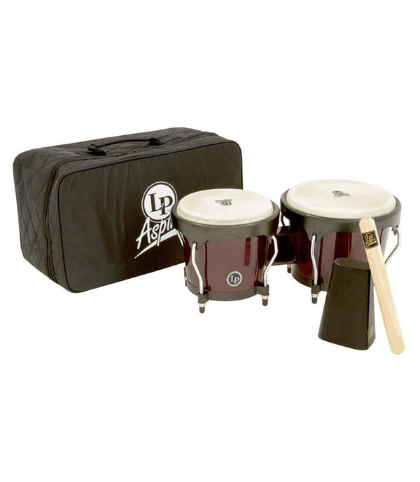 LP Percussion LP Aspire 6 3/4 - 8" Bongo Dark Wood Includes Bag & Bell Beater 500-DW Buy on Feesheh