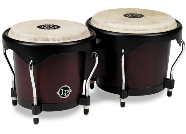 LP Percussion LP City 6 3/4 - 8" Bongo OAK Dark Wood Finish Black Hardware LP601NY-DW Buy on Feesheh