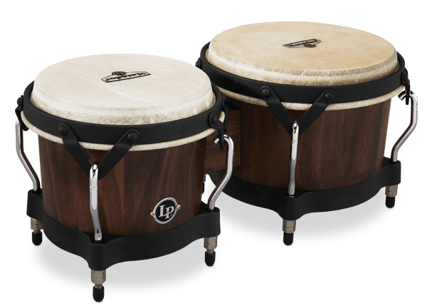 LP Percussion LP Matador Traditional 7 1/4 - 8 5/8" Bongo Whisky Bar With Black Hardware M201-WB Buy on Feesheh