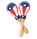LP Percussion LP Mini Rawhide Maracas Puerto Rican Flag LP285-PR Buy on Feesheh
