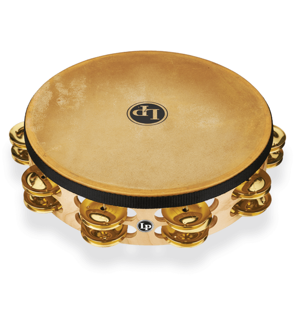 LP Percussion LP Pro 10" Double Row Headed Tambourine Brass with Bag LP384-BR Buy on Feesheh