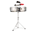 LP Percussion LP Tito Puente 14 - 15" Timbales Stainless Steel Shell with Stand LP257-S Buy on Feesheh