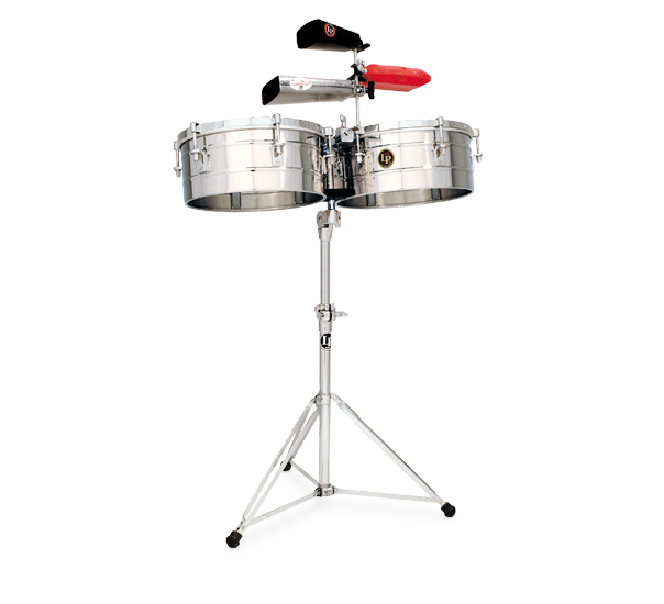 LP Percussion LP Tito Puente 14 - 15" Timbales Stainless Steel Shell with Stand LP257-S Buy on Feesheh