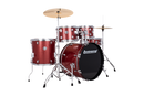 Ludwig Red Sparkle Ludwig Accent 5-piece Complete Drum Set with 22 inch Bass Drum and Wuhan Cymbals LC19514 Buy on Feesheh