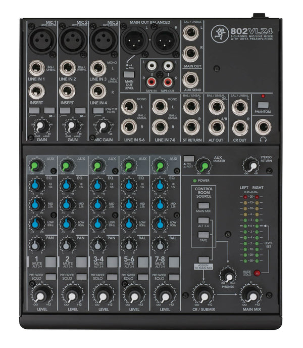 Mackie 802VLZ4 8-Channel Ultra Compact Mixer