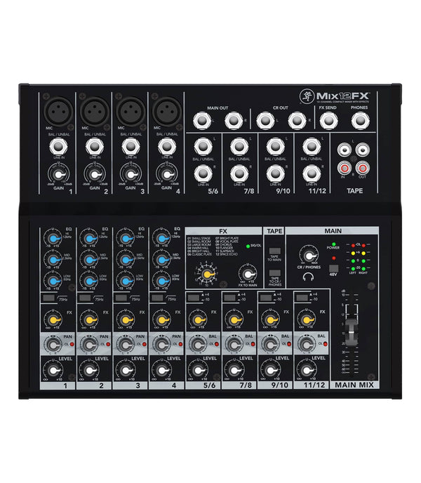 Mackie MIX12FX 12-Channel Compact Mixer With Effect