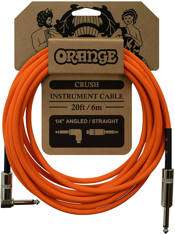 Orange Music Cables and Adapters Orange Music Crush 20 Metre Instrument Cable Angled to Straight CA037 Buy on Feesheh