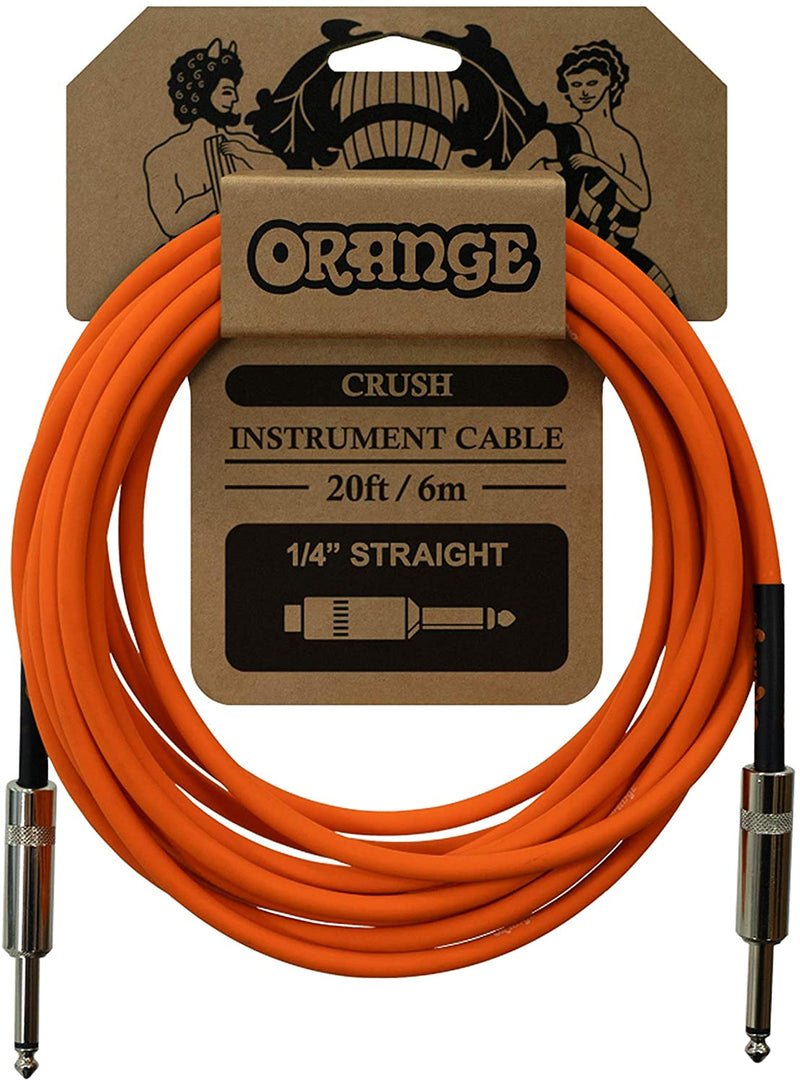 Orange Music Cables and Adapters Orange Music Crush 20 Metre Instrument Cable Straight to Straight CA036 Buy on Feesheh