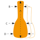 Ortega Guitar Accessories Ortega Economy Series - Professional Guitar Bag, Standard - OGBSTD-44 OGBSTD-44 Buy on Feesheh