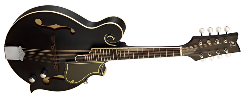 Ortega Ortega Mandolin F Style 40 Series Piezo Pickup Satin Black Finish RMFE40SBK Buy on Feesheh