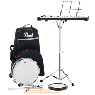 PEARL - PL-910C Educational 2.5 Octave Bell Kit With 8" Pad & 13" Snare Includes Wheeled Rolling Nylon Case