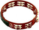 PEARL - PTH-10B 10" Headless Wood Tambourine Stainless Brass Jingle