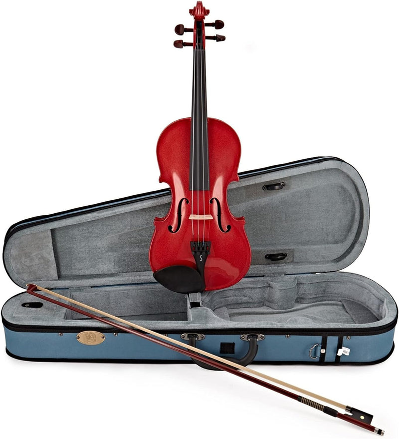 Stentor Cherry Red Stentor Harlequin Violin Outfit 1/2 Size 1401ARD Buy on Feesheh