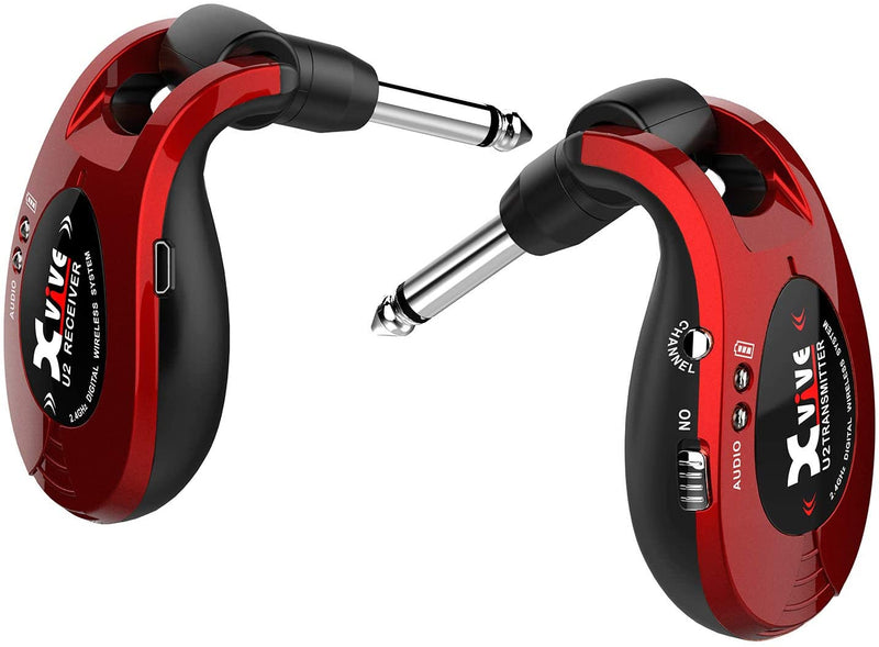 Xvive Wireless Systems Red Xvive Guitar Wireless System U2-Red Buy on Feesheh