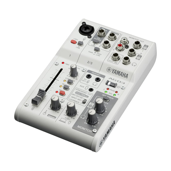 Yamaha Yamaha AG03 Mk2 3-channel Mixer and USB Audio Interface - White AG03MK2W Buy on Feesheh
