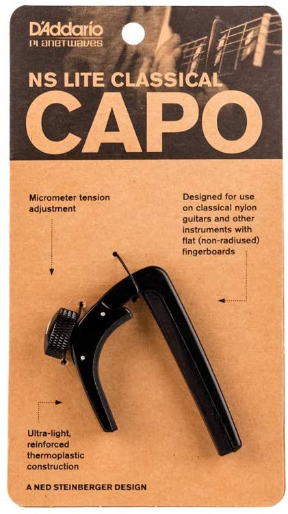 D'Addario Guitar Accessories D'Addario PW-CP-16 NS Lite Classical Capo PW-CP-16 NS Buy on Feesheh