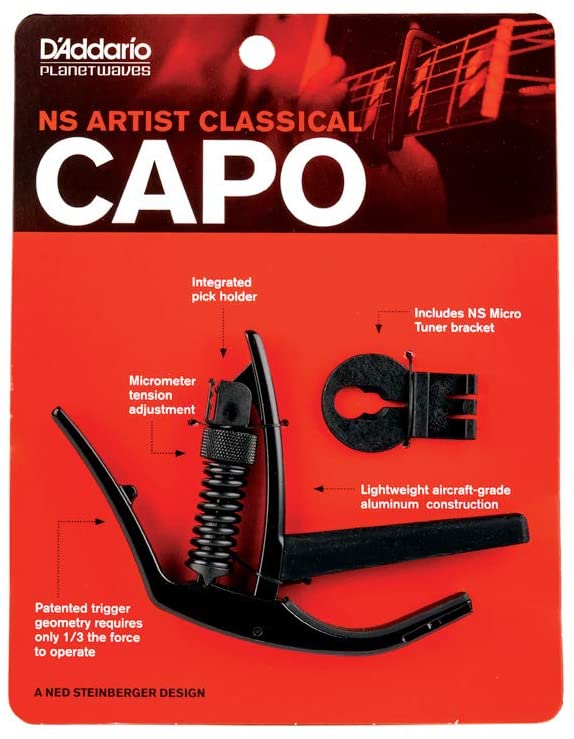 D'Addario Guitar Accessories Planet Waves PW-CP-13 NS Artist Classical Capo PW-CP-13 NS Buy on Feesheh