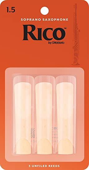 D'Addario Orchestral Accessories RIA0315 Rico by D'Addario Soprano Sax Reeds, Strength 1.5, 3-pack RIA0315 Buy on Feesheh