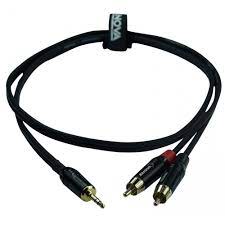 Enova Enova 5 Meters 3.5 mm Jack- RCA Male Adapter Cable Red & Black Stereo Cable EC-A3-PSMCLM-5 Buy on Feesheh