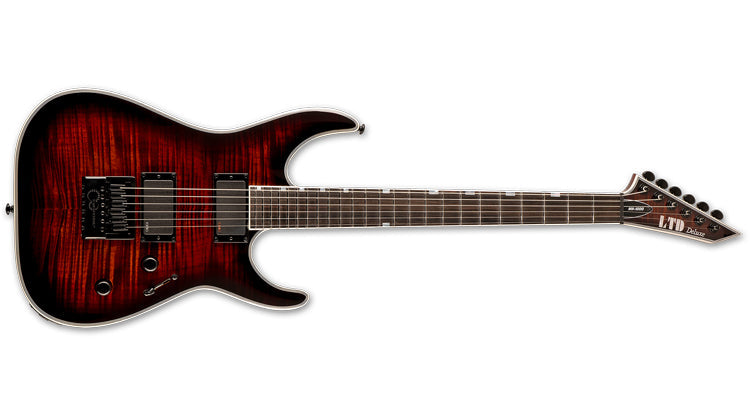 ESP ESP LTD MH-1000 EverTune Guitar, Flamed Maple Dark Brown Sunburst Finish LMH1000ETFMDBSB Buy on Feesheh