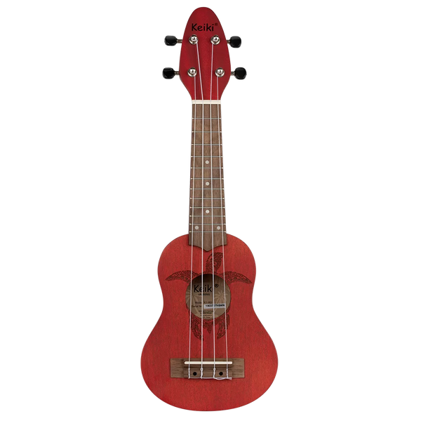 Ortega Keiki Ukuleles Sopranino Satin Red Finish K1 RD