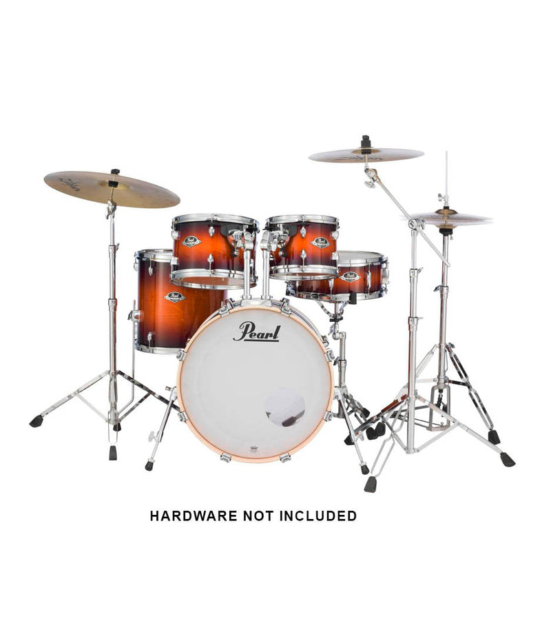 Pearl Acoustic Drums Pearl Export Lacquer 5pcs Drums set 2218B/1007T/1208T/1616F/1455S Gloss Tobacco Burst Finish (Without Hardware) EXL725SP/C