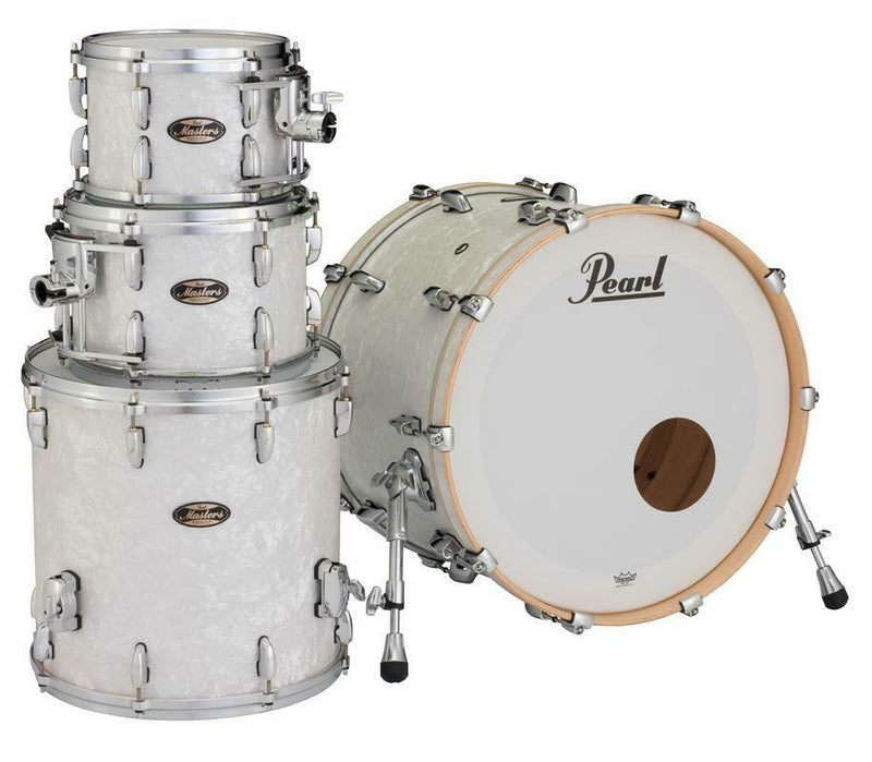 Pearl Acoustic Drums Pearl Master Maple Gum Standard 4pc Shell Pack Without Snare (2218BX/1008T/1209T/1616F) Matte White Marine Finish 633816738777 Buy on Feesheh