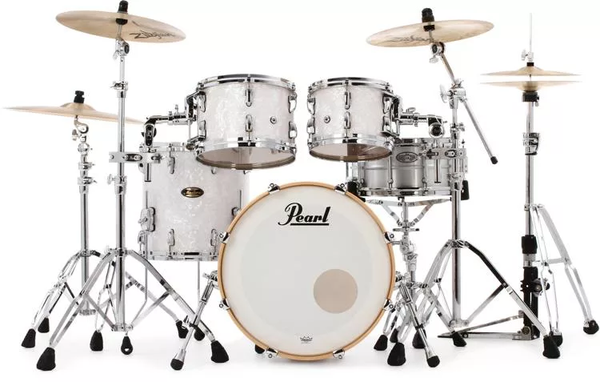Pearl Acoustic Drums Pearl Master Maple Gum Standard 4pc Shell Pack Without Snare (2218BX/1008T/1209T/1616F) Matte White Marine Finish 633816738777 Buy on Feesheh