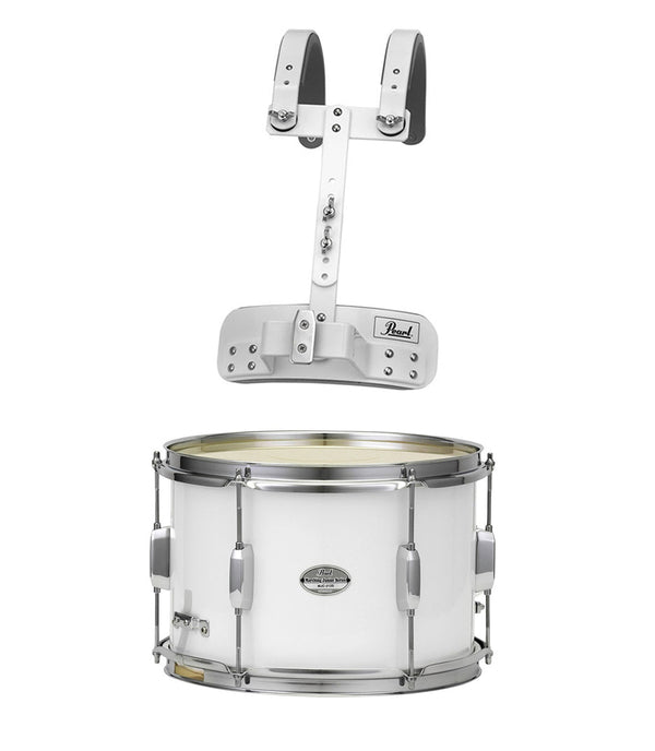 Pearl Acoustic Drums Pearl MJS1208/CXN-33 12x8inch Junior Marching Snare Drum w/MCH-20S Carrier, Pure White — P03-MJS1208CXN-33 633816608186 Buy on Feesheh
