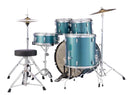 Pearl Acoustic Drums Pearl Roadshow 5pc Drum Set 2216B/1008T/1209T/1616F/1455S With Cymbal & Hardware Aqua Glitter 4549312939340 Buy on Feesheh