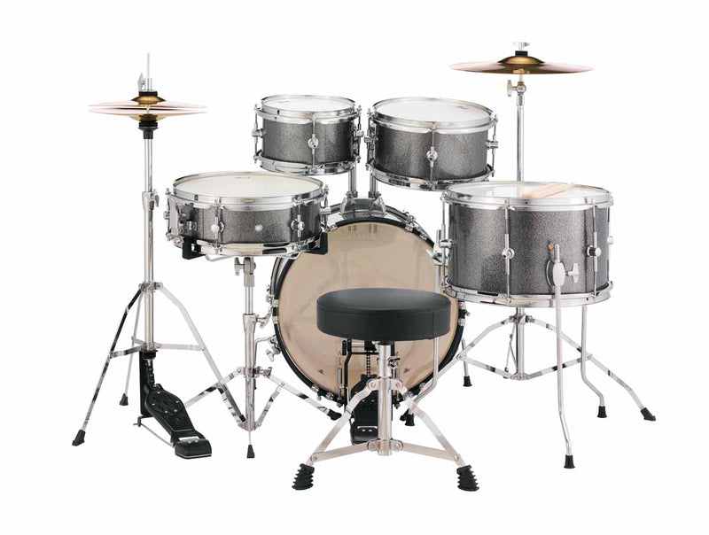Pearl Acoustic Drums Pearl Roadshow Junior 5-PCS Drum Set With Hardware And Cymbals Grindstone Sparkle Finish RSJ465C/C