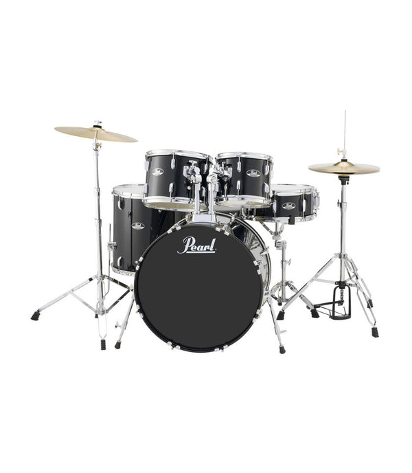 PEARL - RS525SC/C#31 Road Show 5pc Drum Set 2216B/1008T/1209T/1616F/1455S With Cymbal & Hardware Jet Black