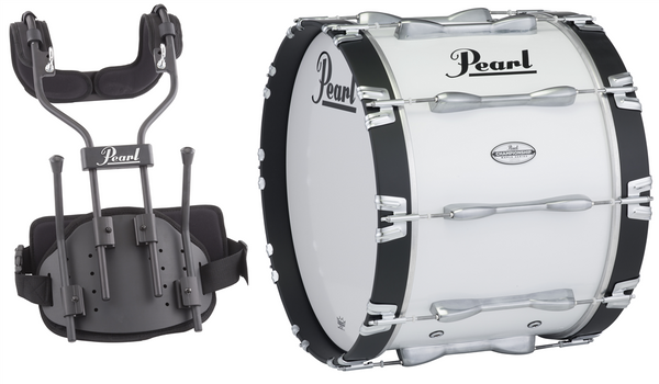 Pearl Bass Drums Pearl PBDM2614/A #33 26" x 14" Championship Maple Marching Bass Drum Pure White Finish PBDM2614/A #33 Buy on Feesheh
