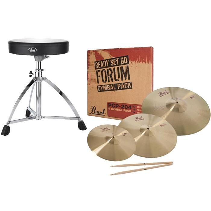 Pearl Drum Hardware Pearl RSG-1 Ready-Set-Go Package (Cymbals, Throne & Sticks) RSG-1 Buy on Feesheh