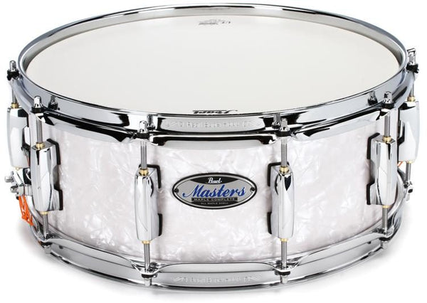 Pearl Pearl Masters Maple Complete 14" x 5.5" Snare Drum, White Marine Pearl Finish MCT1455S/C#448 Buy on Feesheh