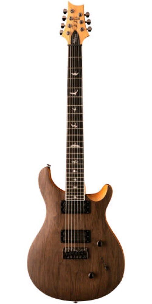 PRS Electric Guitar PRS SE Mark Holcomb Signature 7 String Guitar in Walnut / Satin Finish, PRS SE Gig Bag Included MH7WSANA Buy on Feesheh