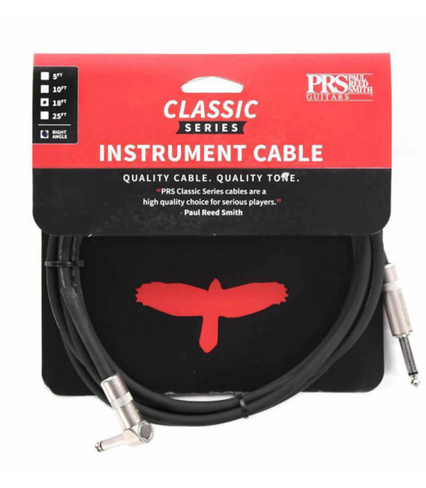 PRS PRS Classic Straight to Right Angle Instrument Cable - 10 foot long/3 Meter 100128:003:003:002 Buy on Feesheh