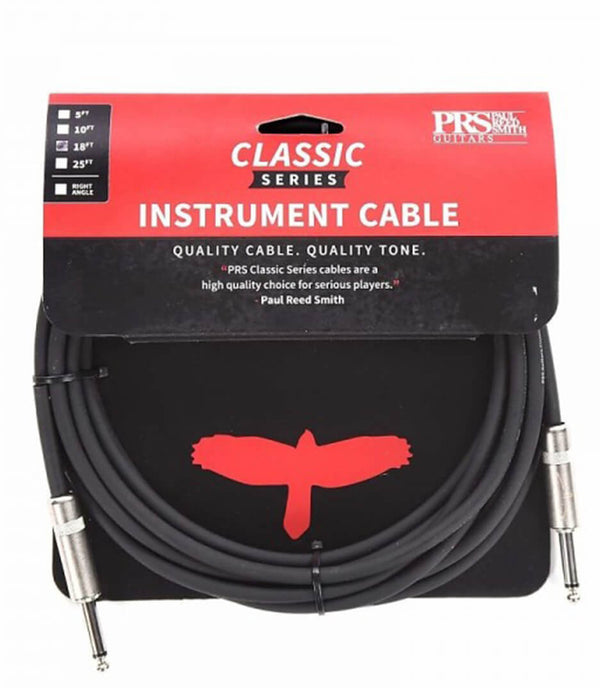 PRS PRS Classic Straight to Straight Instrument Cable - 18 foot long/5.4 Meter 100128:004:003:001 Buy on Feesheh