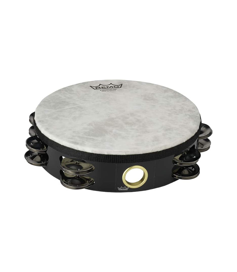 Remo Remo 10 inch Fiberskyn Tambourine - Quadura Black TA-5210-70- Buy on Feesheh