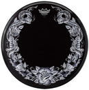 Remo Remo Bass, Powerstroke , 22", 'Tattoo Serpentrose On Black' Graphic, Packaged PA-1322-TT-T04 Buy on Feesheh