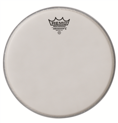 Remo Remo Batter, AMBASSADOR® X, Coated, 12" Diameter AX-0112-00- Buy on Feesheh