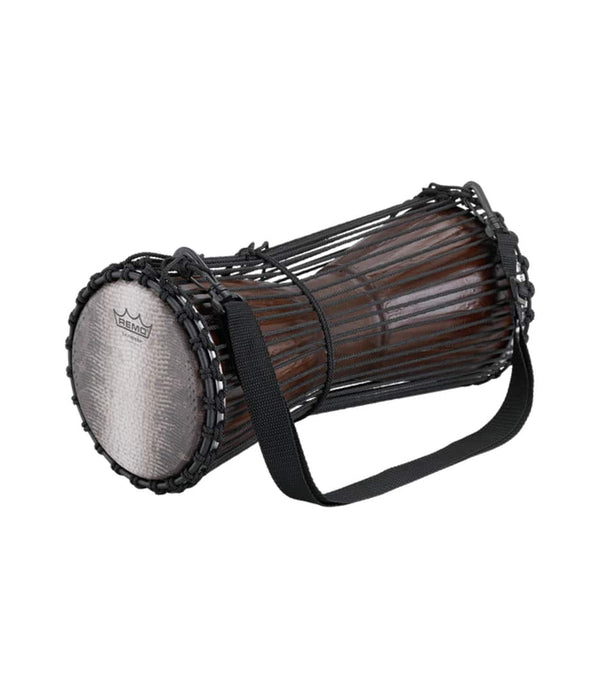 Remo Remo Talking Drum, Tamani, 6" x 15", SKYNDEEP® Ultratac 'Lizard Stripe', Rope, Antique Finish TD-0615-81- Buy on Feesheh