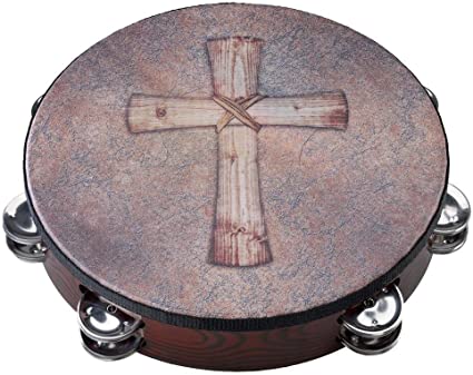 Remo Remo Tambourine, Gospel Church, 10" x 2", Antique Brown Finish TA-3010-81- SD049 Buy on Feesheh