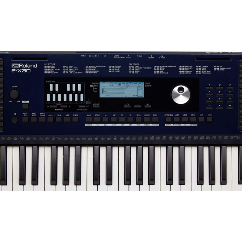 Roland Keyboards Roland E-X30 Arranger Keyboard - Dark Blue E-X30 Buy on Feesheh