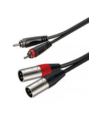RoxTone Cables and Adapters Roxtone - RACC190L3 - 2XLRM To 2RCA 3M 503752018526 Buy on Feesheh