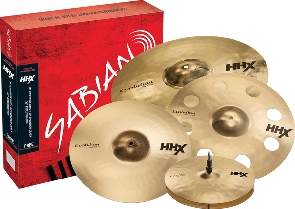 Sabian Cymbals Sabian HHX Evolution Promotional Cymbal Set 15005XEBP Buy on Feesheh