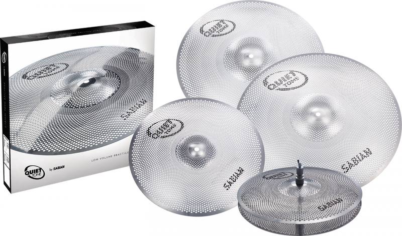Sabian Cymbals Sabian Quiet Tone 4 Piece Low-volume Practice Cymbal Set with 14" Hi-hats (Pair), 16" and 18" Crashes, and 20" Ride QTPC504 Buy on Feesheh