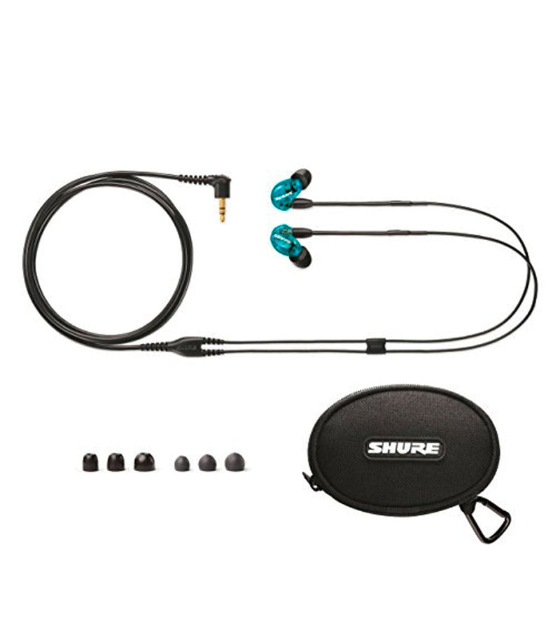 Shure Blue Special Edition SE215 Earphone With RMCE-UNI