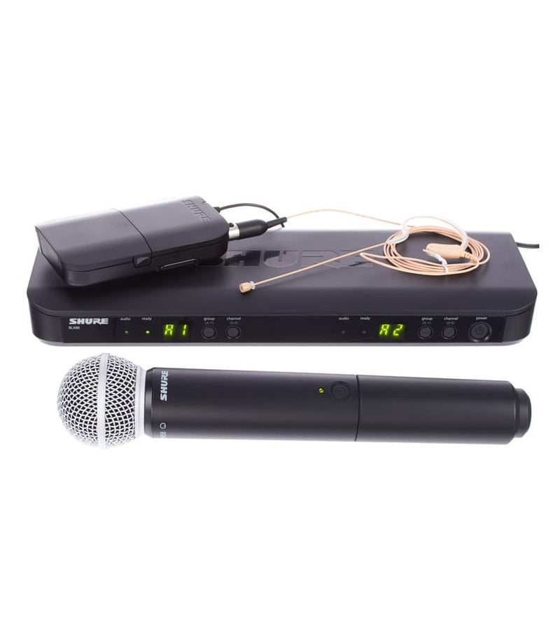Shure Microphones Shure BLX1288 COMBO With MX153 and SM58 BLX1288UK/MX53-K14 Buy on Feesheh